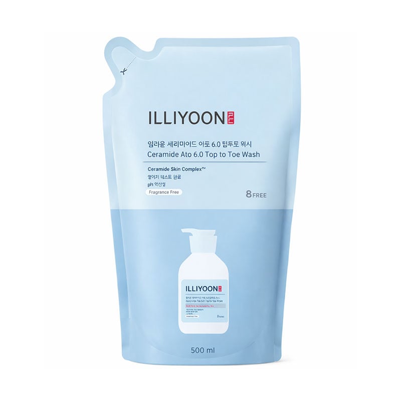 Універсальний гель для душу Illiyoon Ceramide Ato 6.0 Top to Toe Wash з церамідами, 500 мл (дойпак)